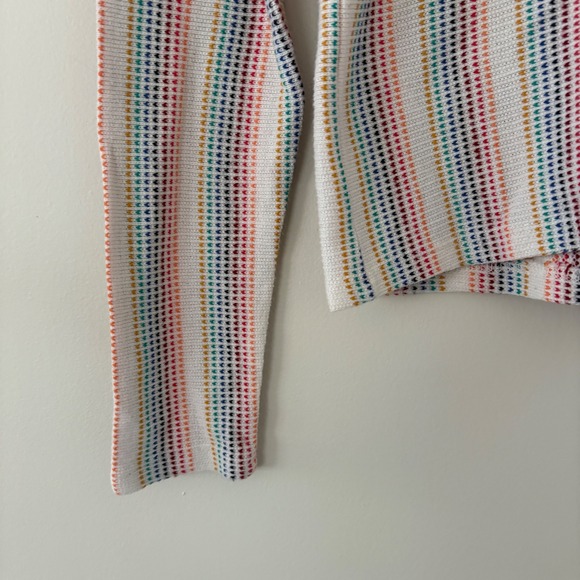 Peach Love California Rainbow Heart Long Sleeve Top – Size L Crop Retro Inspired - Picture 3 of 8